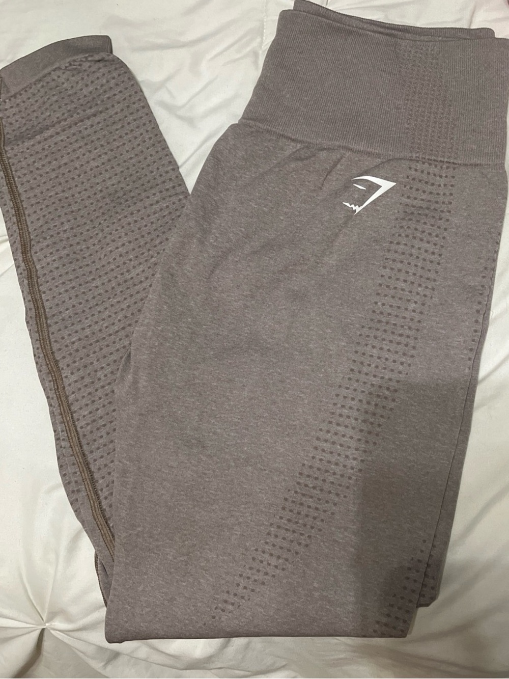 Gymshark Seamless High-Waist Leggings - Taupe Brown